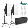 ZUOCHEN Photo Studio LED Softbox Umbrella Lighting Kit Background Support Stand 4 Color Backdrop for Photography Video Shooting