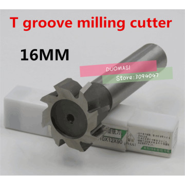 Free Shipping 1PCS T16*3*4*5*6*8mm High Speed Steel Straight Shank T Slot Milling Cutter for Copper Aluminum metal