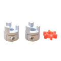CNC Aluminium Alloy D40 L65 Shaft Coupling Jaw Flexible Coupling Plum coupling Spider Coupler Inner hole 10 to 20 mm