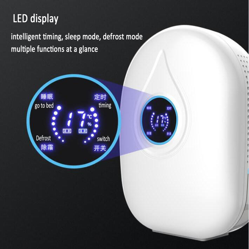 110V/220V Dehumidifier for Home Moisture Absorber Bedroom Basement Dry Dehumidification Remote Control Timing LED Display