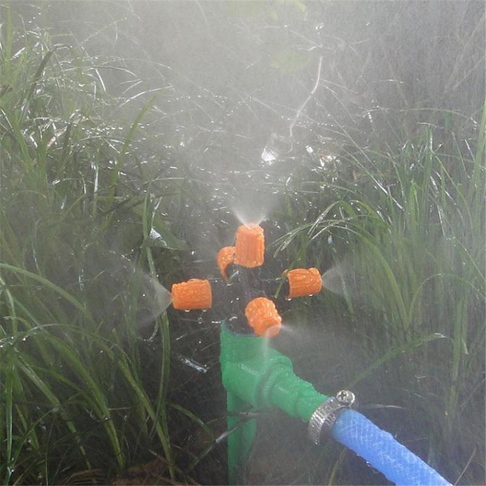 Garden Sprinklers Automatic Watering Grass Lawn 360 Degree Circle Rotating Water Sprinkler 5 Nozzles Garden Pipe Hose