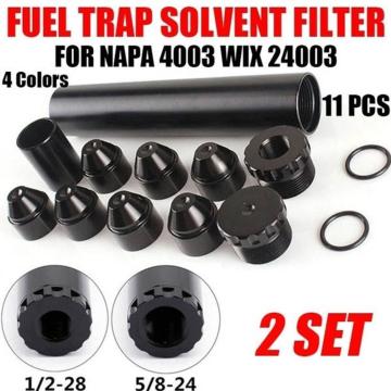 Aluminum 1/2-28 or 5/8-24 Car Fuel Filter 1X7 or 1X13 Car Solvent Trap FOR NAPA 4003 WIX 24003