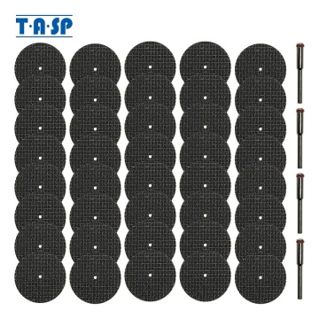 TASP 40pcs Fiberglass Reinforced Cutting Disc Abrasive Cut Off Wheel Set Rotary Tool Accessoreis with 3.2mm Mandrel