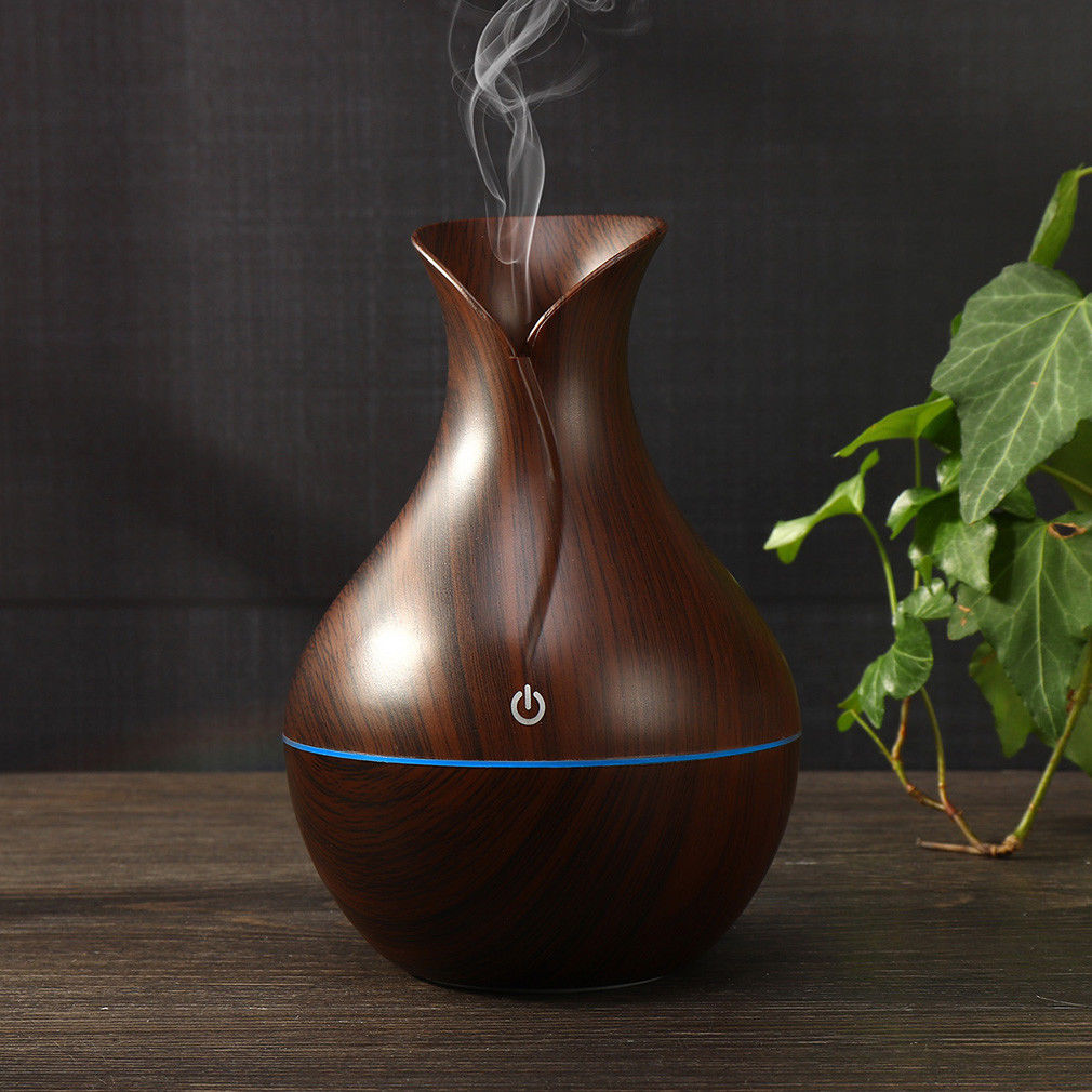 Creative Appearance USB LED Ultrasonic Aroma Humidifier Essential Oil Diffuser ABS PP Exquisite Aroma therapy Purifier new