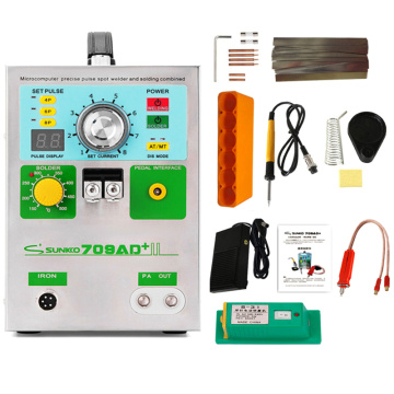 SUNKKO 3.2KW 709AD+ spot welder machine pulse spot welding for 18650 battery pack Production with welding pen and soldering iron