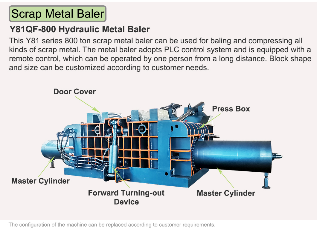 scrap metal press machine