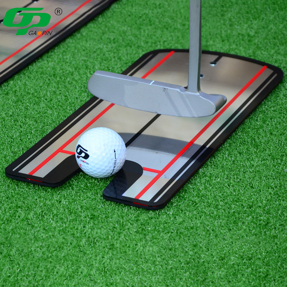 Wholesale price customized logo golf swing training aid for training with acrylic material golf putter mirror golf putter practice mirror2