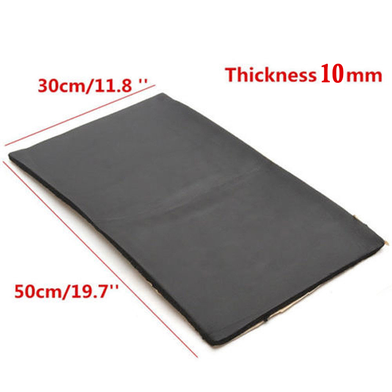 30*50cm 10mm Car sound insulation Rubber foam pad soundproofing Auto noise deadener isolation thermal insulator