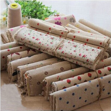 Zakka Linen 25cm*25cm 20pcs cotton Fabric Fat Quarter Bundle Vintage Quilting Patchwork Tilda Fbric Sewing Diy Cloth Free Ship