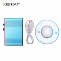 KEBIDU External Audio External Sound Card Usb 6 Channel Audio 5.1S Optical Pdif For Pc Blue Light for Laptop Notebook PC