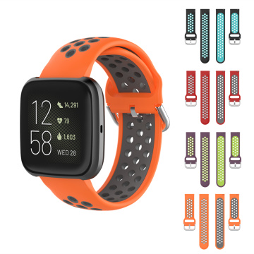 Mixed Color Silicone Bands For Fitbit Versa 2 / Versa / Versa lite Smart Watch Bracelet Wrist Strap Sport Band Accessories 23mm