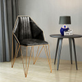 Nordic Backrest Gold Dining Chair Fashion Restaurant Customized Negotiation Chair Modern Leisure Dining Chairs Hotel Furniture