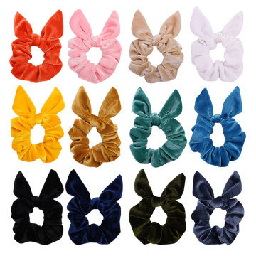 Bow Streamers Hair Ring Fashion Ribbon Girl Hair Bands Scrunchies Horsetail Tie Solid Headwear Hair Accessories