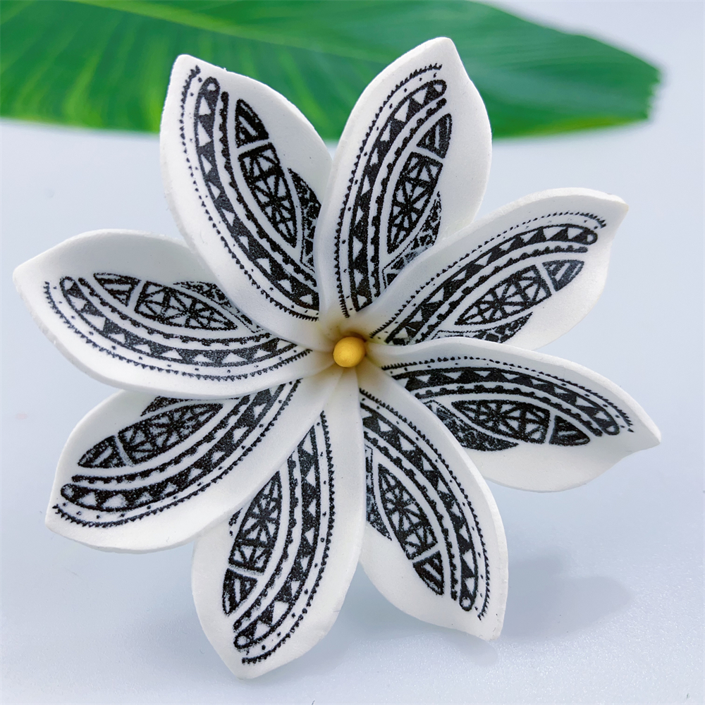 Kn Hf022t Yl Plumeria Hair Pick