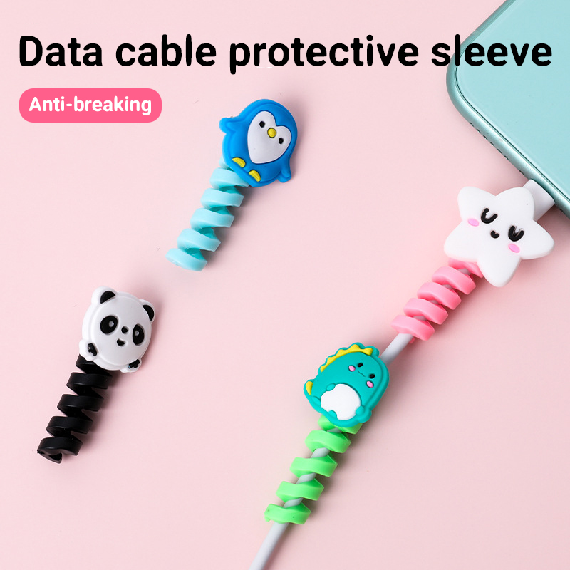 Cable Protector Cover Charger Data Cable Bracket Earphone Protector Cable Covering Line Cable Holder Cable Organizer Management