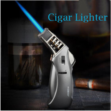 jobon direct spray gun jet flame cigar lighter, high temperature outdoor barbecue tool.BBQ lighter.gift box.