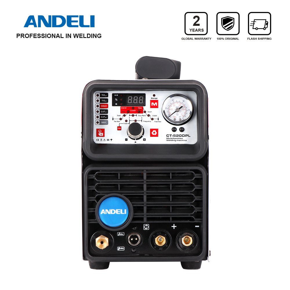 ANDELI Smart Portable Single Phase Multifunctional Welding Machine CT-520DPL 5 in 1 with CUT/MMA/COLD/PULSE/TIG Welding machine