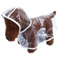 Transparent Pet Raincoat Breathable PVC Windproof Waterproof Dogs Puppy Rain Coat Rainwear Travel Rain Cover Dog Supplies