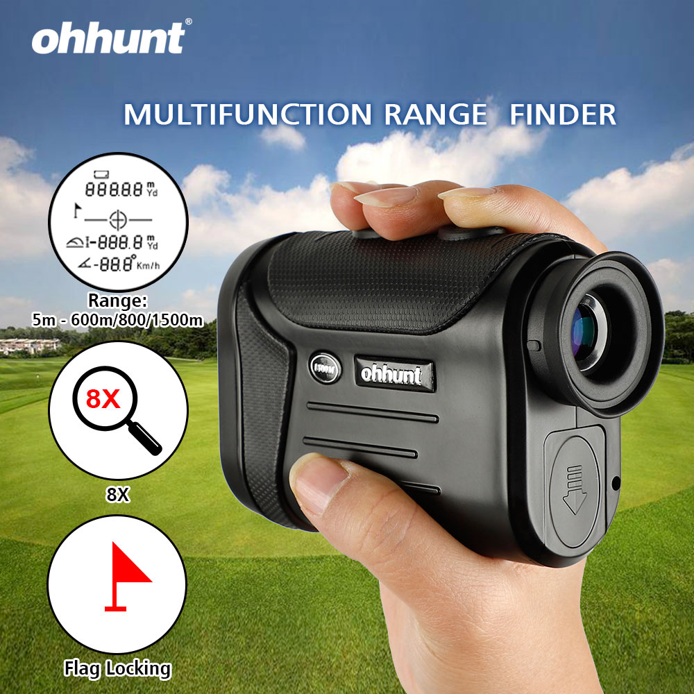ohhunt 8X 600M 800M 1500M Multifunction Laser Rangefinders Hunting Golf Monocular Range Finder Distance Meter Outdoor Measuring