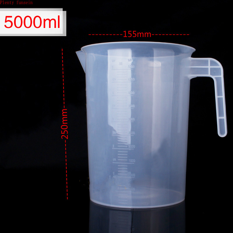 7 new 100/250/500/1000/2000/3500/5000ml thickened plastic measuring scale cup transparent food grade beaker kitchen milk tea