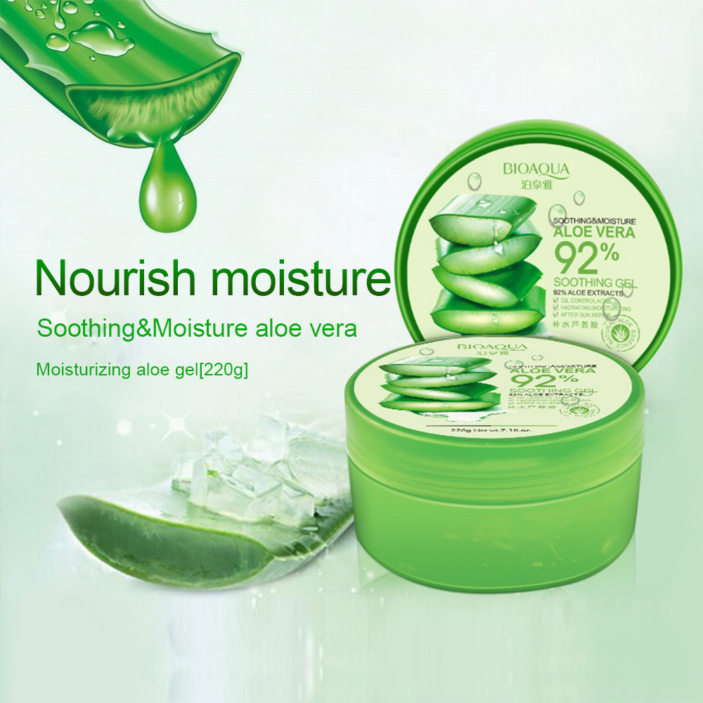 220g Aloe Vera Gel Natural Face Creams Moisturizer Acne Treatment Gel For Skin Repairing Natural Beauty