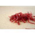 Free shipping 500pcs/lot soft red blood worm lure red earthworm fishing baits worm Trout fishing lures