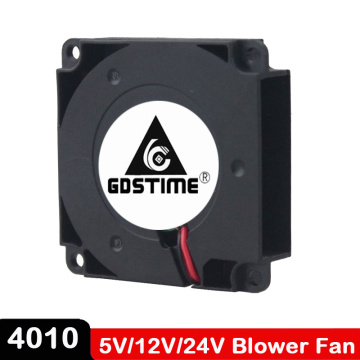 1PCS Gdstime 4cm 40mm 3D Printer Blower Fan 5V 12V 24V 40x40x10mm 4010 Blower Printer Cooling DC Turbo Blower Fan Radial Fans