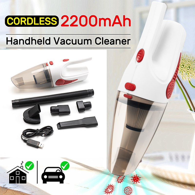 Newest Portable Handheld Car Vacuum Cleaner Cordless/Car Plug 120W 12V 5000PA Super Suction Wet/Dry Vaccum Cleaner for Car Home