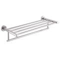 60Cm Stainless Steel Wall Mounted Bathroom Towel Rack Single Layer Rail Holder