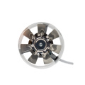 Vent Fan 2800R/Min Duct Booster Vent Fan Metal 220V 25W 4 Inch Inline Ducting Fan Exhaust Ventilation Duct Fan Accessories