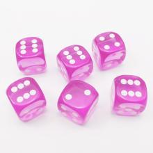 14.5MM Printing Precision Dice Translucent Purple 0.57inch