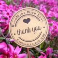 60pcs Thank You Handmade with Love Especially For You Cake Packaging Sealing Label Kraft Sticker Baking DIY Gift Stickers