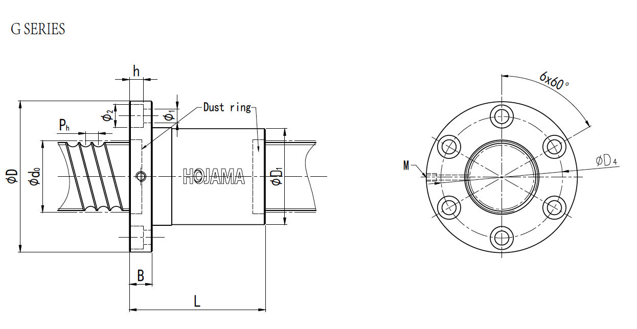 G Series Precision Ground Ball Screw
