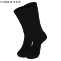 44 To 48 Big Size Black Socks Men Business Casual Breathable Cotton Socks 5 Pairs/Lot 5 Color High Quality Plus Size Men Socks