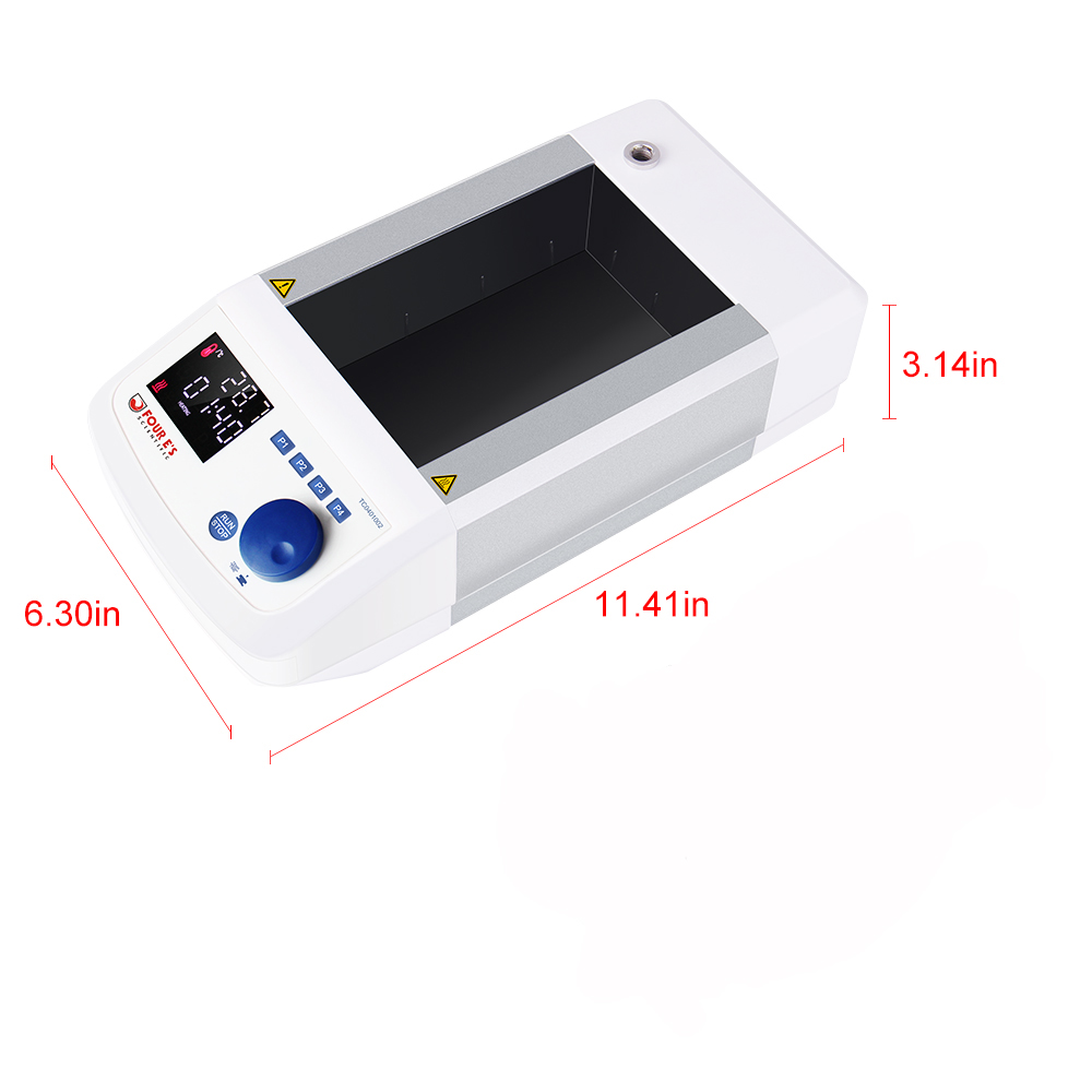 FOURE'S Scientific Dry Bath Incubator 2 Block Double Position LED Display Digital Lab Heat Drying Equipment Without Blocks