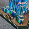 New Year Gift Burj Khalifa 3D Puzzle Model Building LED Tower DIY Display Decoration Toys Education IQ High Collection Pro Game
