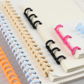 For 30 Holes A4 A5 A6 Paper Notebook Stationery Office Supplies Loose-leaf Plastic Binding Ring Spring Spiral Rings