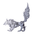 DIY Assembled Model Kit 3D Stainless Steel Assembled Detachable Model Puzzle Ornaments - Wild Wolf
