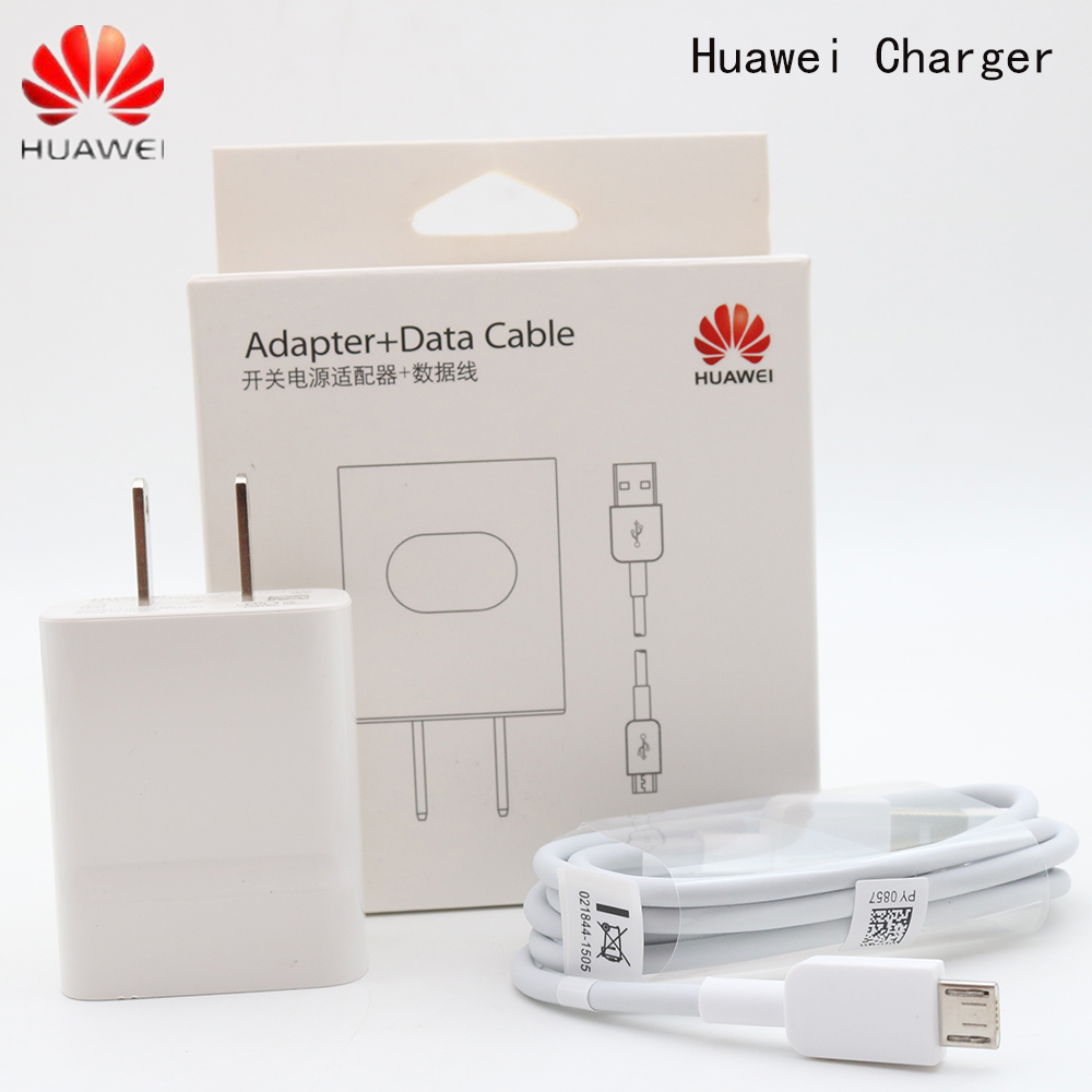 Huawei P10 P20 Pro lite P9 Plus Charger Adapter Travel Wall 5V2A Micro USB Cable Nova 3e 4 5 3i 2 mate9 mate10