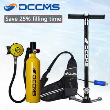 DCCMS mini diving tank 3 in 1 1000ML oxygen cylinder diving respirator air pump diving equipment set