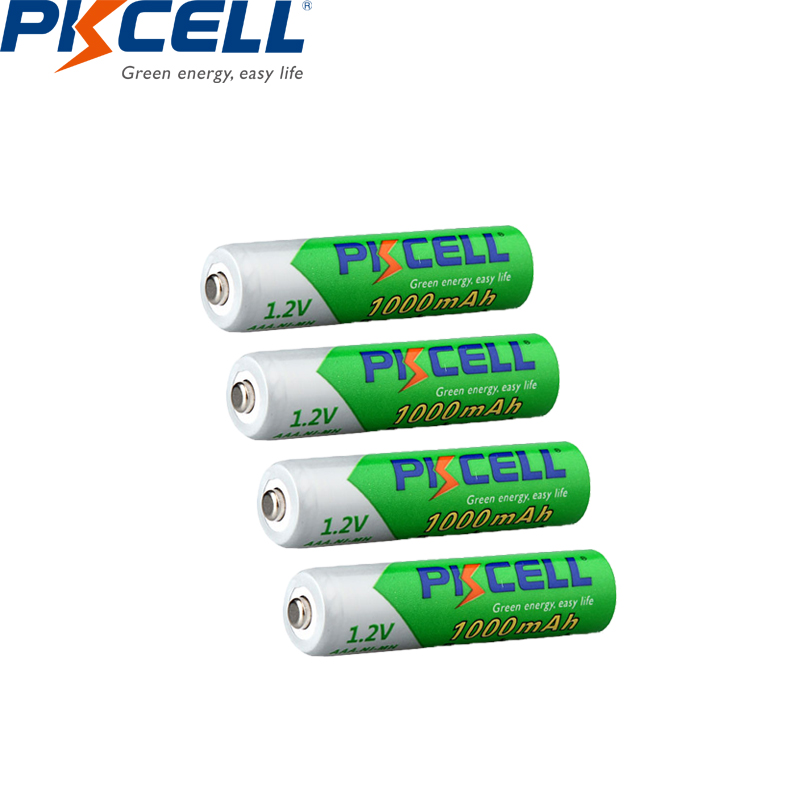 4/8 PKCELL AAA Battery NI-MH AAA Rechargeable batteries low self discharging 1000mah 1.2V Digital Thermometer aaa battery