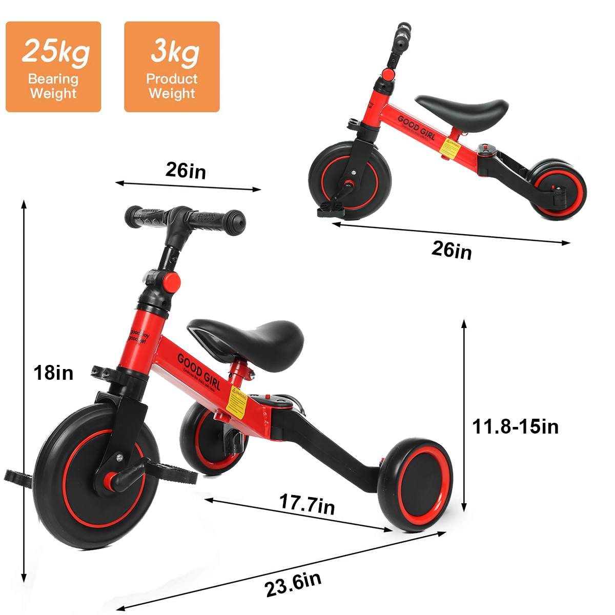 Mini Baby Balance Bike Bicycle Walker Indoor Outdoor Kids Ride on Car Toys Gift for 1-3 years Old Children Learning Walk Scooter