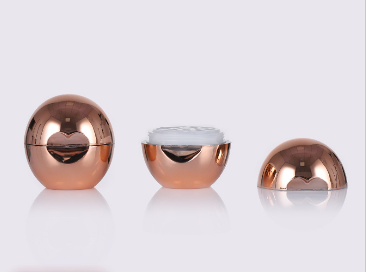 rose gold lip balm jar