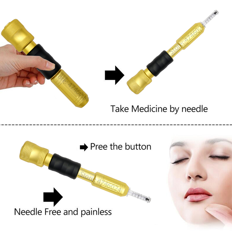 High Pressure 0.3ml Hyaluron Acid Pen High density metal hyaluronique injection Gun For Anti Wrinkle Lifting Lip filler hyaluron