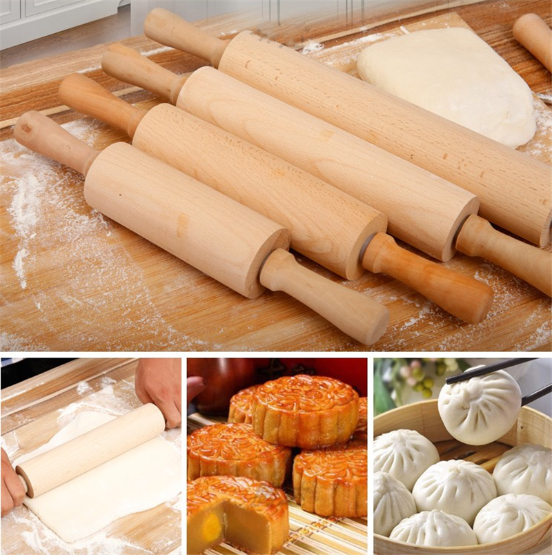 Wooden Roller Dough Pastry Pizza Biscuit Tools Pasta Cracker Wide Noodles Baking Bake Roasting Rolling Pin Kitchen rolling pin