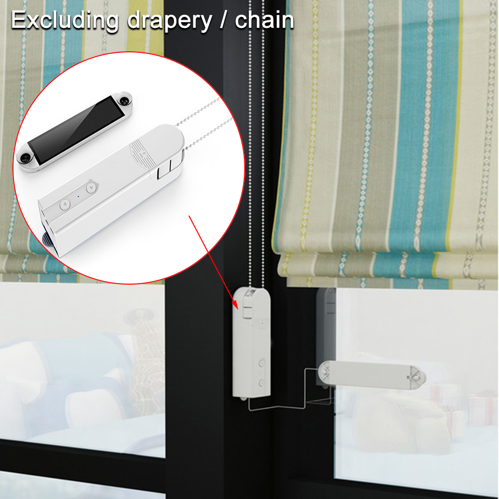 Home Shade Shutter Control Smart Chain Roller High Compatibility Solar Powered Electronics APP Blinds Drive Motor Timing