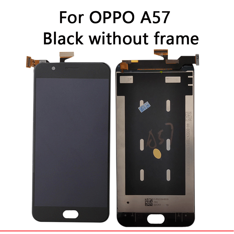 For 5.2 ″ 1280*720 OPPO A57 display in Mobile Phone LCDs A57t pantalla + Frame Digitizer Assem bly Parts AAA+screen LCD Modules