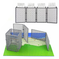 City military Scene Accessory Military Base Barbed wire Building Block Fence Isolation net MOC Parts Brick 30104 92338 chain