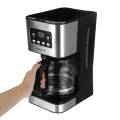Coffee Machine 12 Cups Semi-Automatic Steam Coffee Maker 220V Detachable Washable Coffeemaker For Espresso Cappuccino Latte