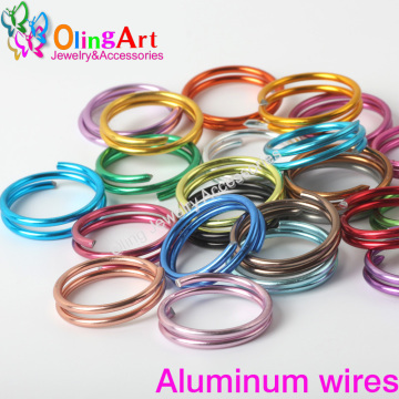 OLINGART 3M Roll Dia 1.5mm Aluminum Wire soft DIY craft versatile painted metal necklace Bracelet jewelry making 2019 NEW